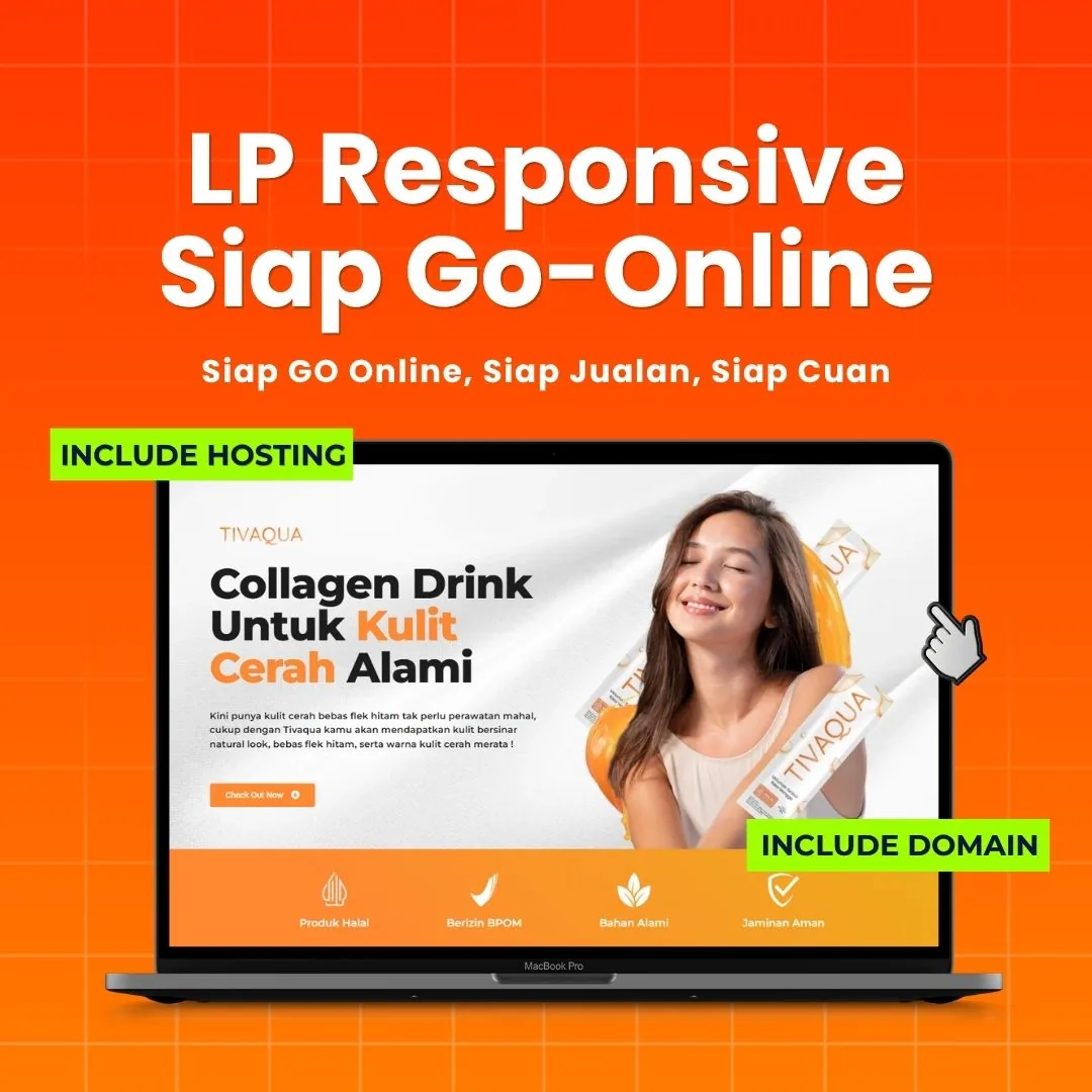 Jasa Pembuatan Landing Page Responsive Siap Online Include Domain + Hosting