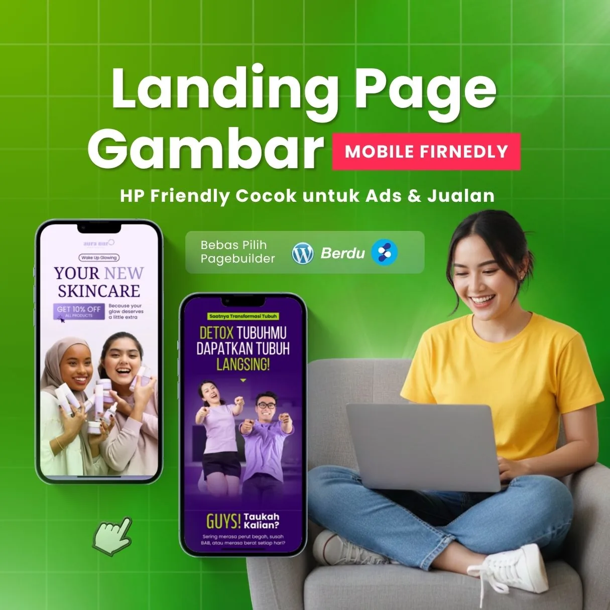 Jasa Landing Page HP Friendly Cocok untuk Ads & Jualan
