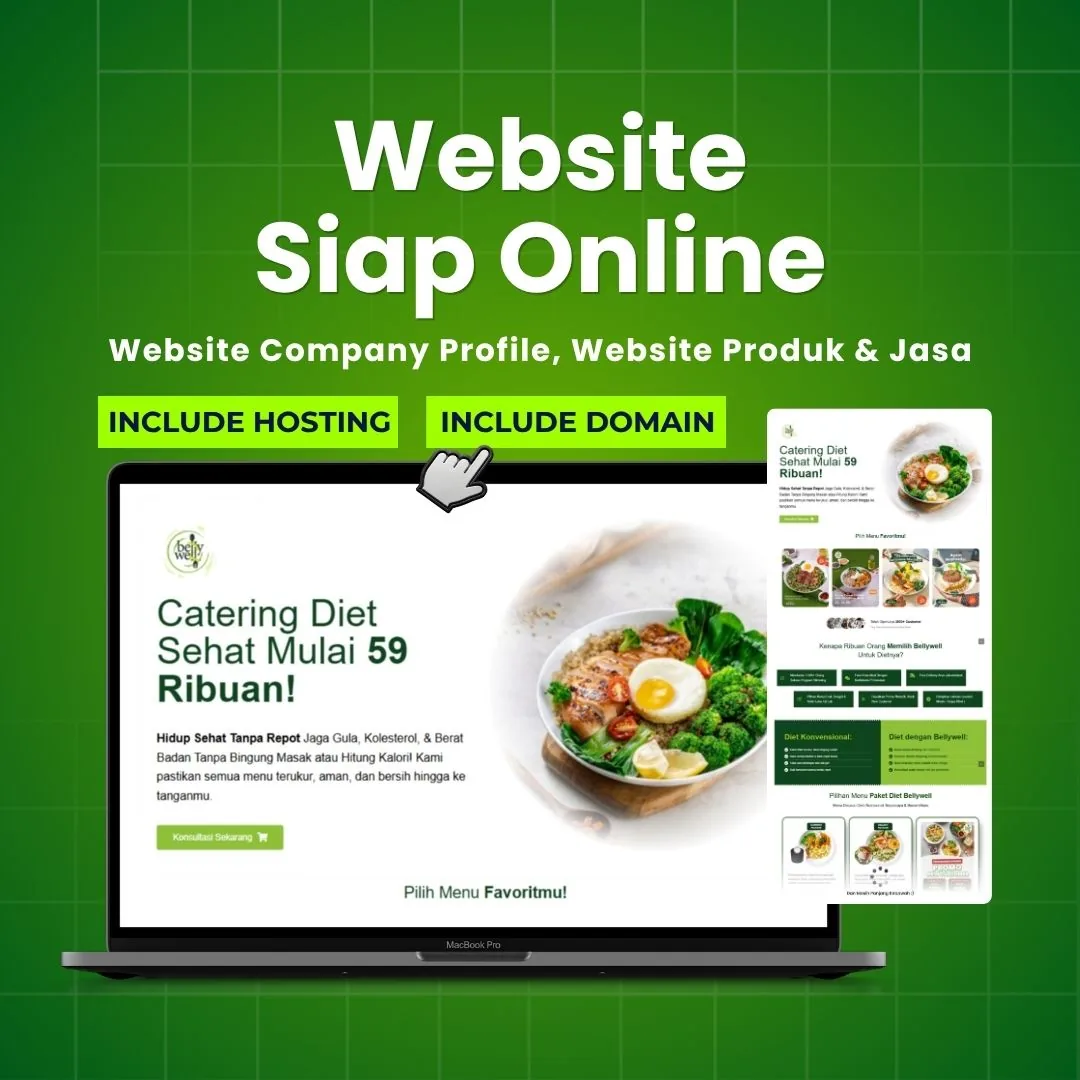 Jasa Pembuatan Website Responsive Domain + Hosting | Website Company Profile, Website Produk Dan Jasa